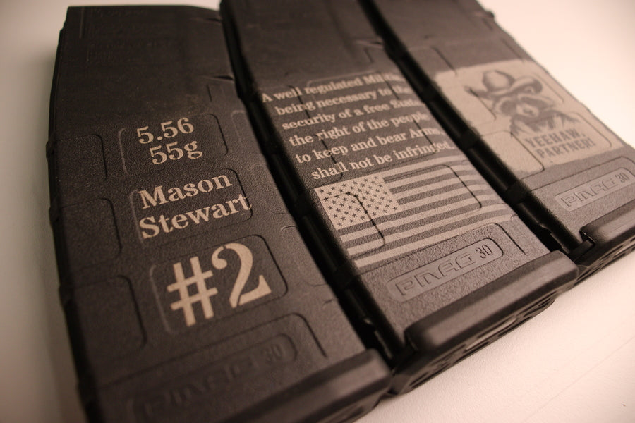 Custom Engraved AR-15 PMAGs Gen 2